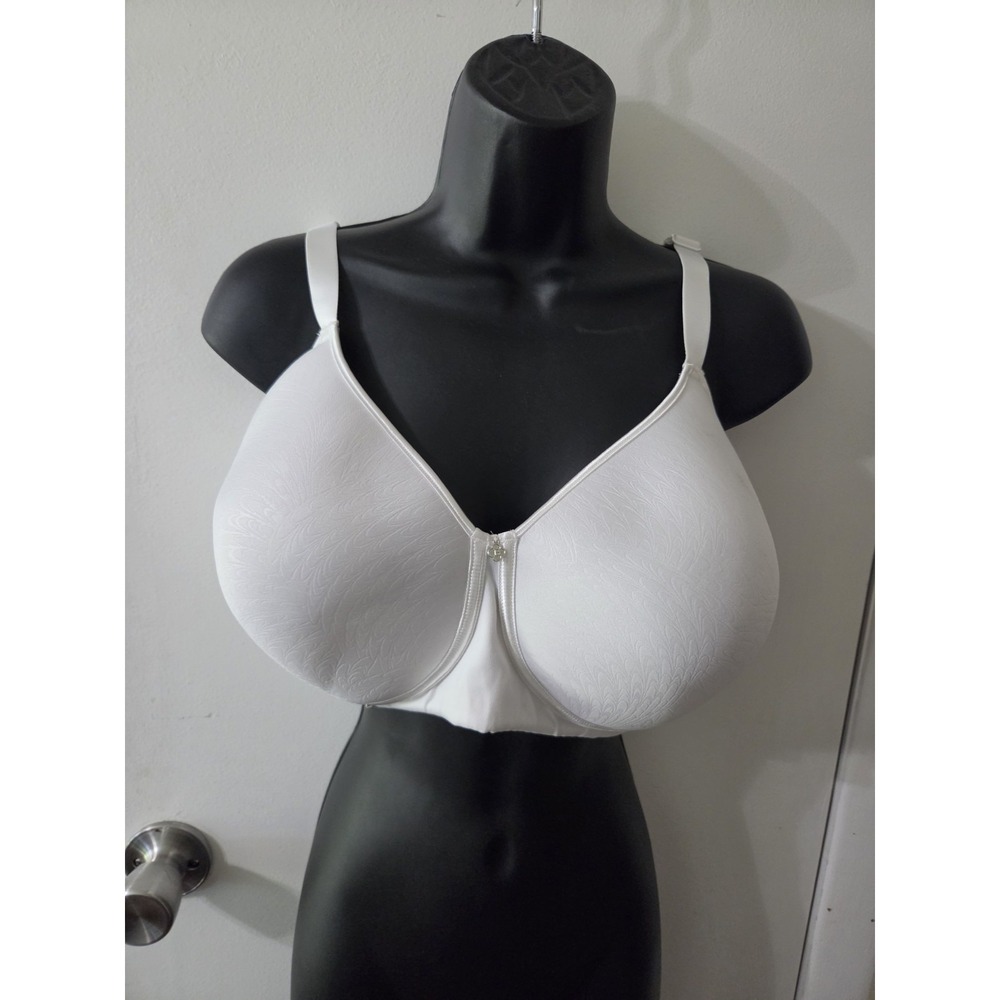 Breezies Women Bra Sz 40DD Cotton Stretch Full Support Unlined